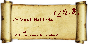 Ócsai Melinda névjegykártya